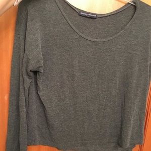 Long sleeve gray brandy shirt